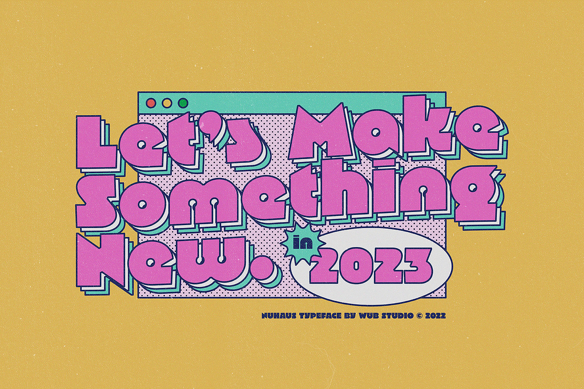 Nuhaus Typeface - Intro Sale 50% Off, a Sans Serif Font by wubstudio (Photo 8 of 15)