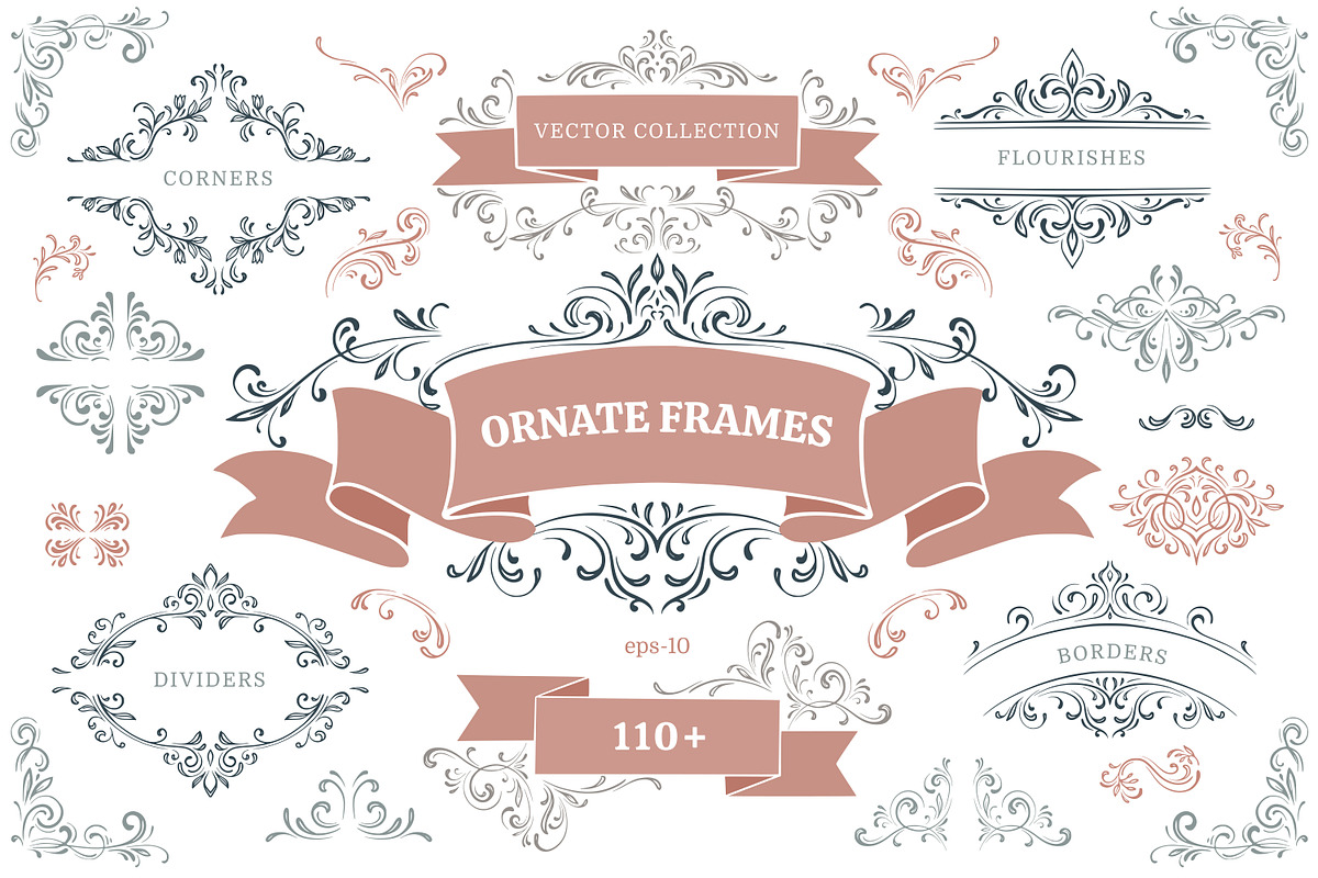 Vector Decorative Graphic Elements, an Object Graphic by Molly art (Photo 1 of 13)