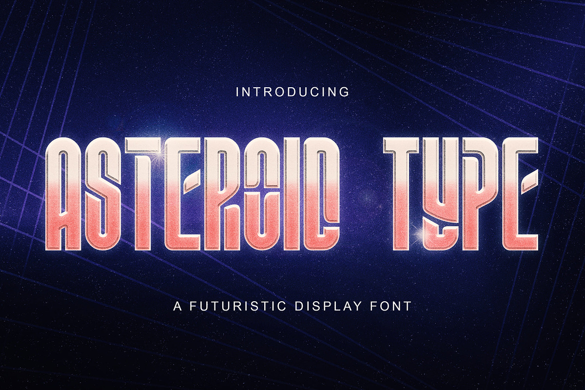 ASTEROID TYPE - Futuristic Font, a Sans Serif Font by StringLabs (Photo 1 of 12)
