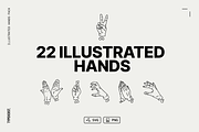 Illustrated Hands Vector Pack, a Person Illustration by TYPEHEIST (Thumbnail 1 of 8)