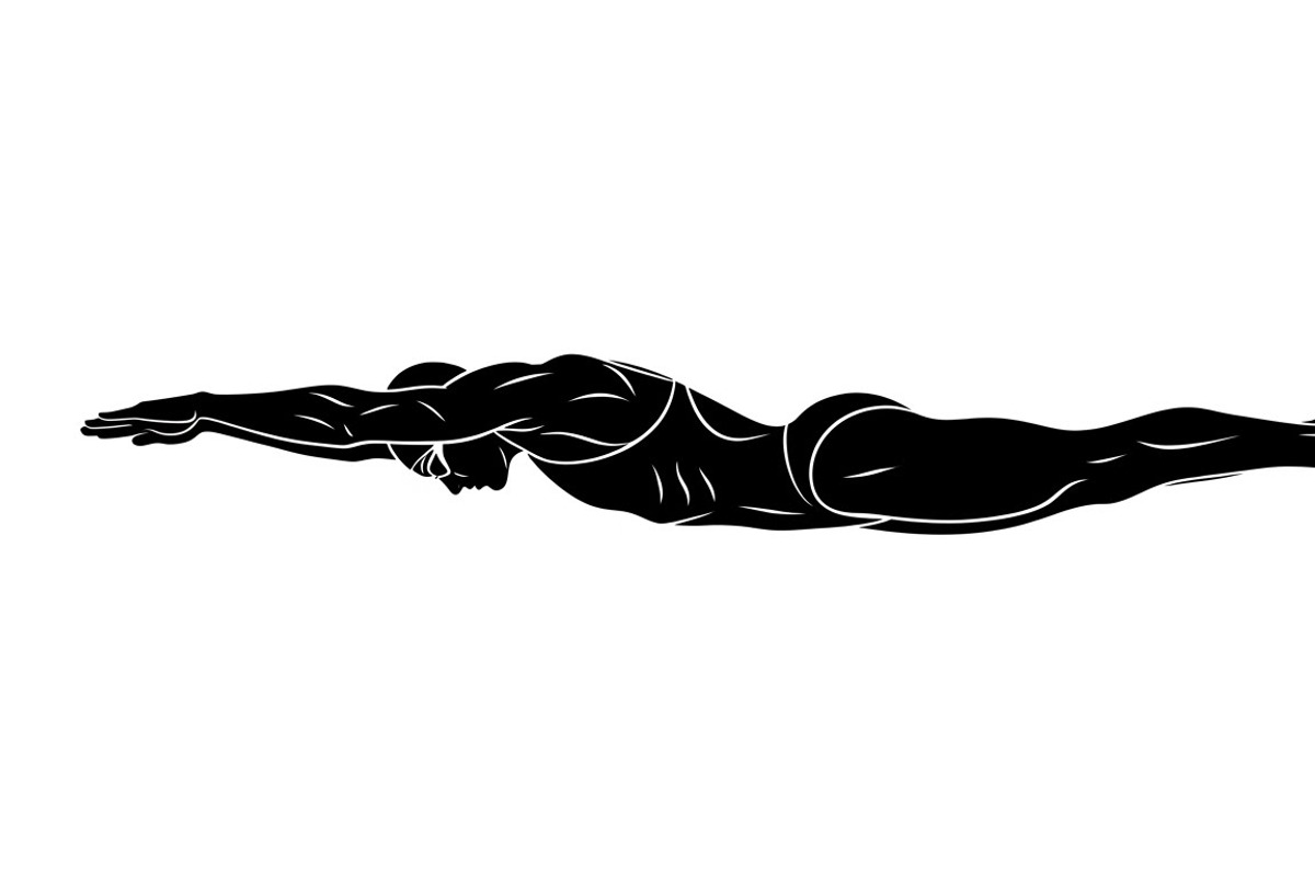 A dynamic Swimming Action Silhouette, an Illustration by Amazin_art (Photo 15 of 31)