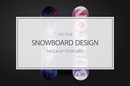 Snowboard Mockup Template