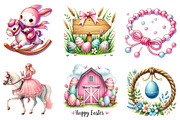 Watercolor Pink Western Easter PNG, a Graphic by CitraGraphics (Thumbnail 2 of 4)