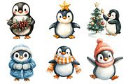 Winter Penguin Clipart PNG, an Illustration by Dream Creation (Thumbnail 3 of 5)