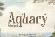 CS Aquary Stitched, a Serif Font by Craft Supply Co. (Thumbnail 1 of 8)