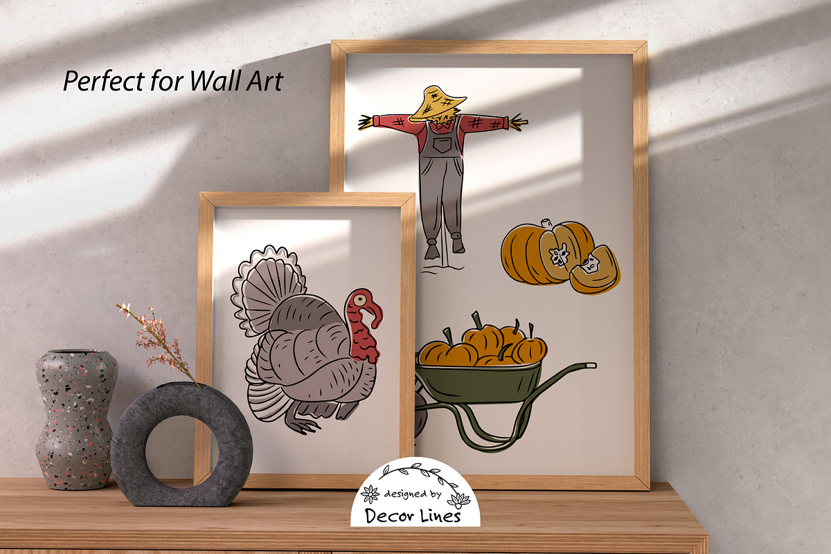 Cozy Thanksgiving Clipart Bundle, a Decorative Illustration by Decor Lines (Photo 6 of 10)