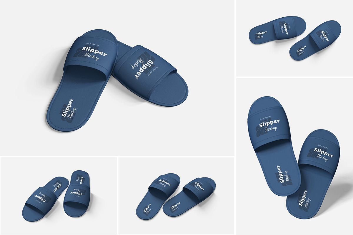 Hotel Slipper Mockup, an Advertising Mockup by Indah (Photo 1 of 6)