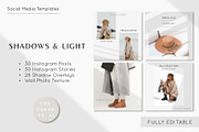 Instagram Post & Stories. SHADOWS, a Social Media Template by Mint Air Studio (Thumbnail 1 of 9)