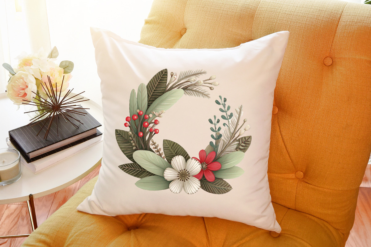 Cute Boho Christmas Watercolor Clipa, an Illustration by Sublimation Artist (Photo 6 of 6)
