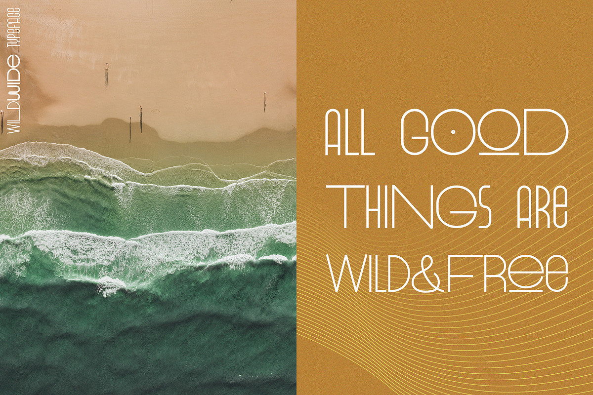 WildWide | Width Variable Typeface, a Sans Serif Font by Kandella's Art (Photo 8 of 10)