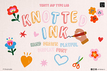YJ Knotted Ink Font