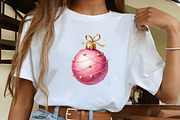 Preppy Pink Christmas Clipart, an Illustration by CrexoraLab (Thumbnail 3 of 5)