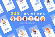 %SALE% -People Avatars Collection, a Work Illustration by VectorVision (Thumbnail 1 of 10)