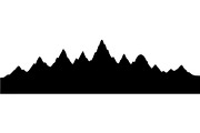 Mountain Range Silhouette, an Object Graphic by Designer_Momina (Thumbnail 3 of 20)