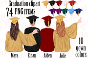 Graduation Clipart,Graduation gowns, an Education Illustration by chilipapers (Thumbnail 1 of 5)