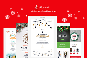 Gifts Email - 8 Christmas Templates