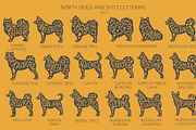 North breeds and Spitz Silhouettes, an Animal Illustration by pet design shop (Thumbnail 5 of 10)