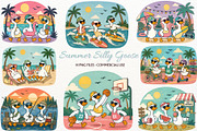 Summer Silly Goose Clipart Coastal, an Animal Illustration by SugarCloudStudioArt (Thumbnail 1 of 4)