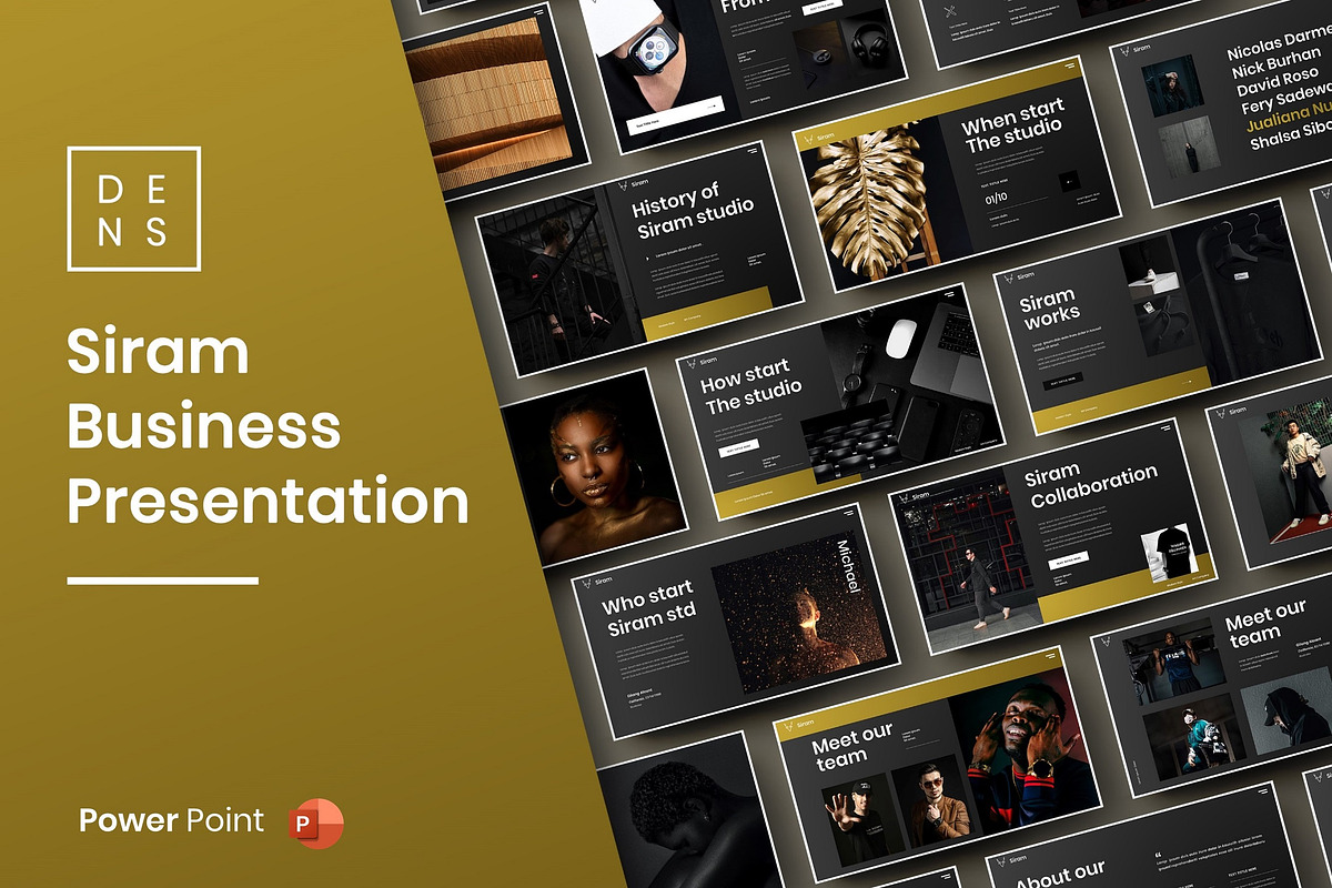Siram – Business PowerPoint Template, a Presentation Template by Dens Creative Studio (Photo 1 of 6)