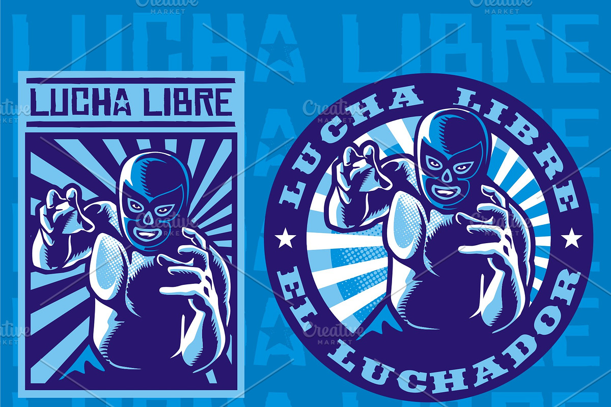 LUCHADOR #4, an Illustration by arace