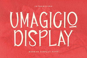 Umagicio Display Font, a Serif Font by Maulana Creative
