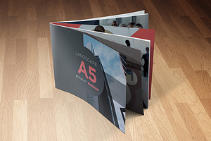 A5 Landscape Booklet Mockup