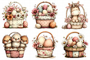 Easter Basket Clipart Set, an Illustration by Daily.Designs (Thumbnail 4 of 8)
