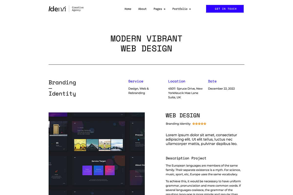 Identy- Elementor Creative Portfolio, a WordPress Template by Identy Studio (Photo 3 of 4)