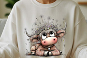 Highland Cow Birthday Animal Clipart, a Graphic by one-touch (Thumbnail 2 of 17)