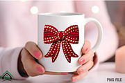 Valentine Bow Faux Yarn PNG, an Illustration by Craft Nest (Thumbnail 4 of 4)