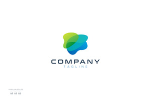 abstract brain logo design