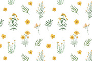 Wild flowers,herbs,herbaceous plants, a Texture Illustration by Good Studio (Thumbnail 6 of 22)