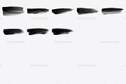 28 Ink Stroke Photoshop Brushes, a Brush Add-On by SimplDesign (Thumbnail 3 of 3)