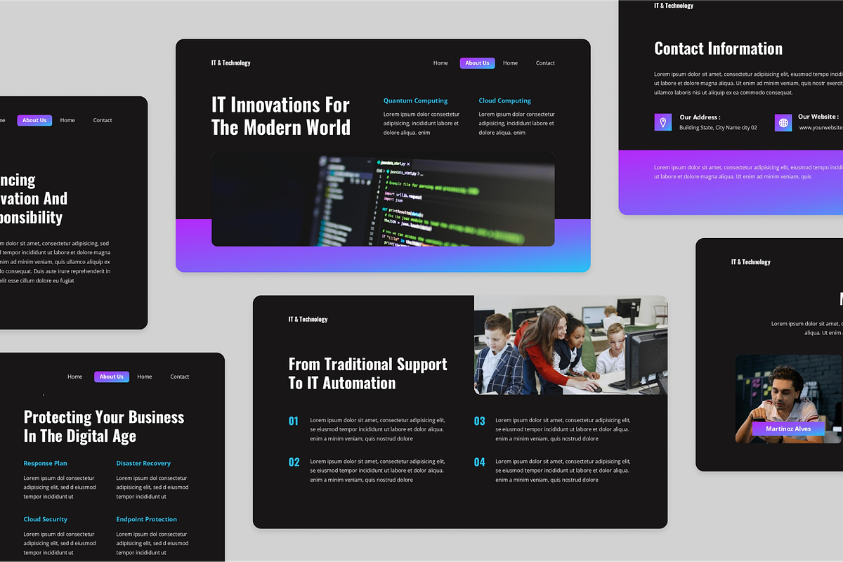 Modern IT & Technology Google Slides, a Presentation Template by Annora Studio (Photo 2 of 5)