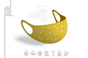 Face Mask Mockup, a Mask Mockup by akropol (Thumbnail 5 of 12)