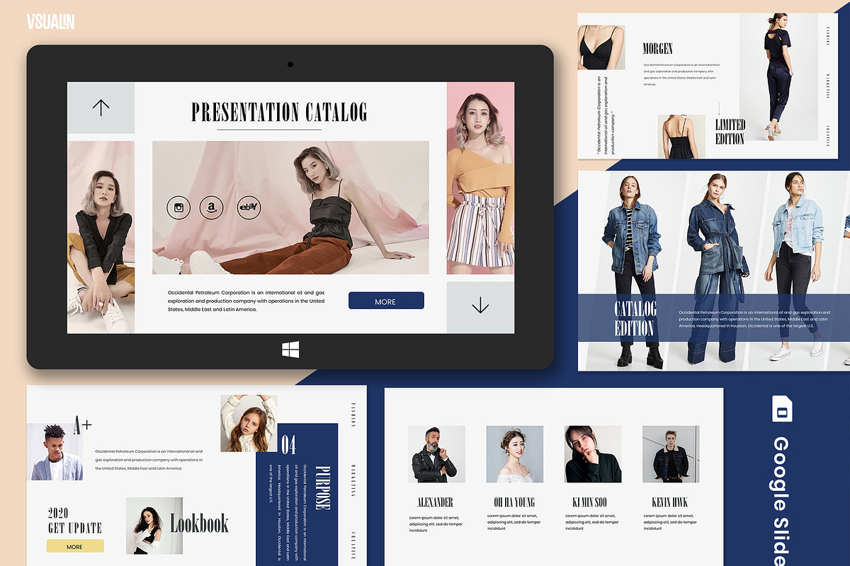 Morgen Google Slide Template, a Presentation Template by Visualin.std (Photo 1 of 8)