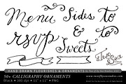 Hand Drawn Calligraphy Ornaments, an Illustration by Two if by Sea Studios (Thumbnail 2 of 5)