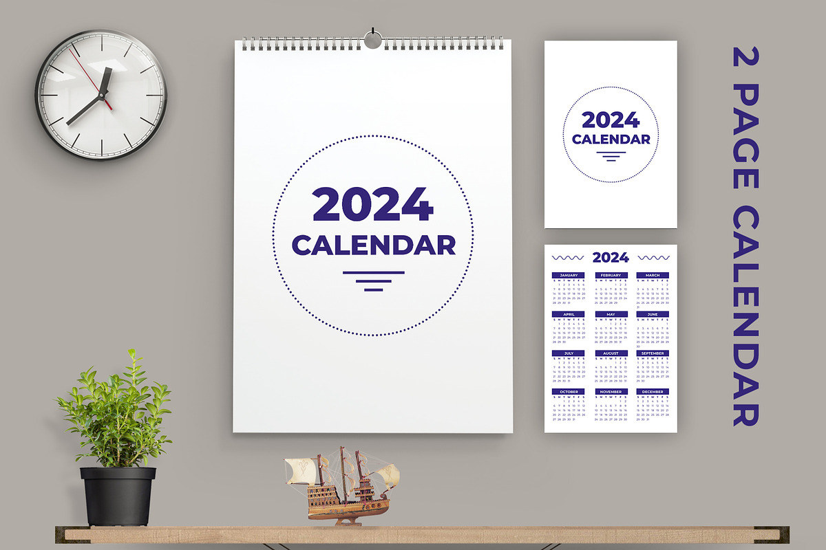 Calendar Design Template, a Stationery Template by MightyDesign (Photo 1 of 5)