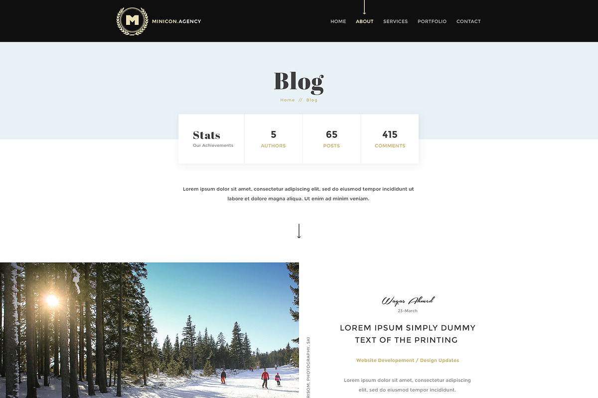 Minicon HTML and PSD Template, a HTML Template by PSDFY (Photo 8 of 10)