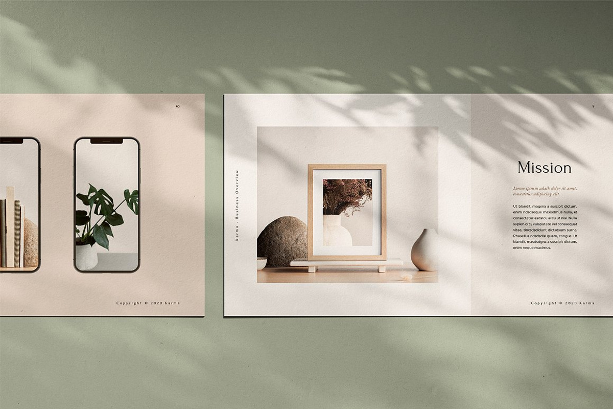Karma Corporate Presentation, a Presentation Template by Blue Kite Creative (Photo 5 of 19)