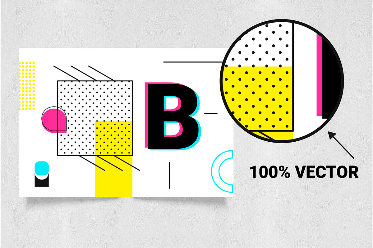 Neon geometric shape,poster,patten, an Object Graphic by Iryna Danyliuk (Photo 5 of 17)