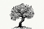 Elegant dream tree silhouette design, a Healthcare Illustration by Amazin_art (Thumbnail 21 of 49)