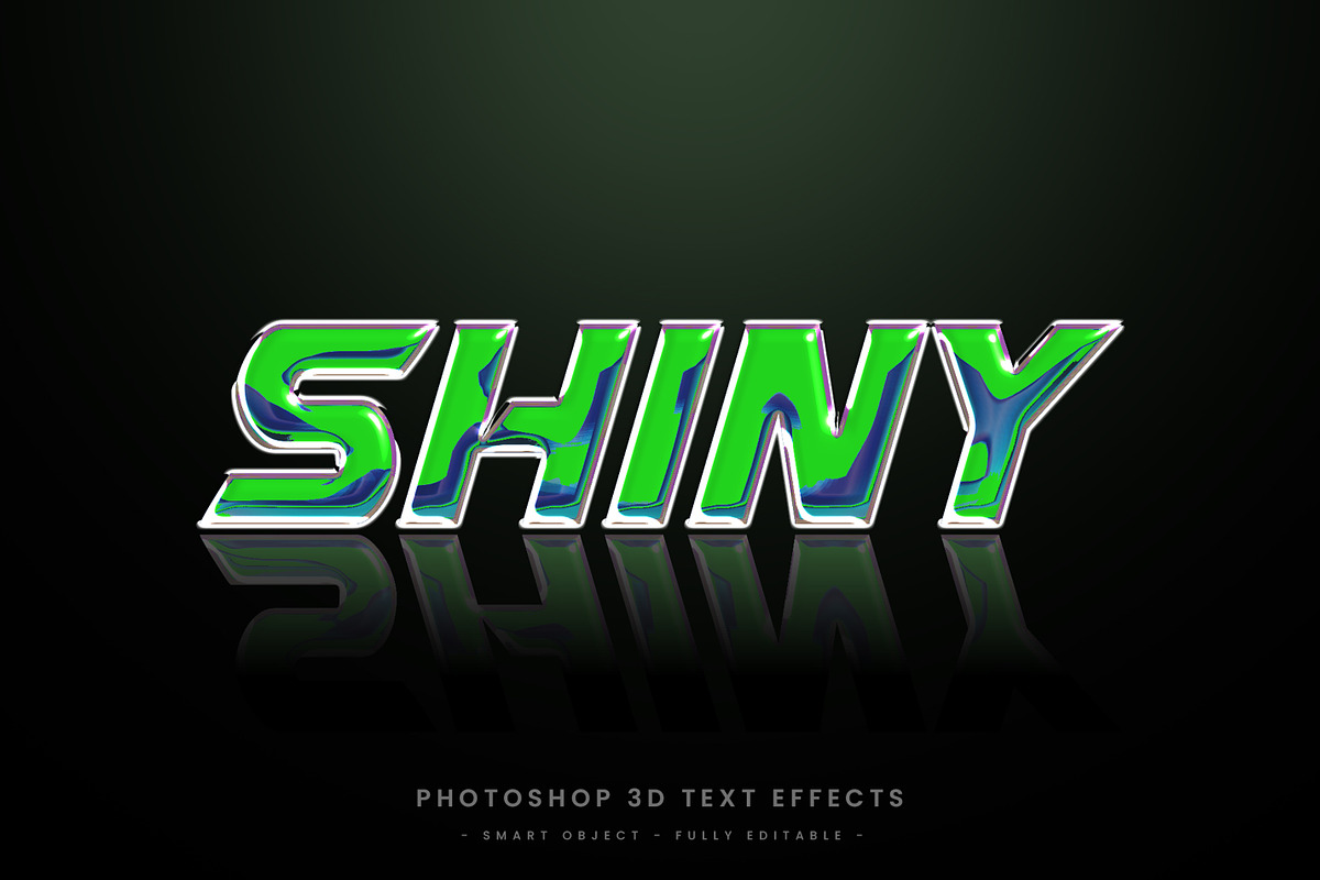 Shiny editable text effect PSD, a Layer Style Add-On by mdmijanur0187