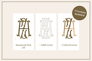 Monogram font & Illustration Bundle, a Font by The Old Type Foundry (Thumbnail 3 of 11)