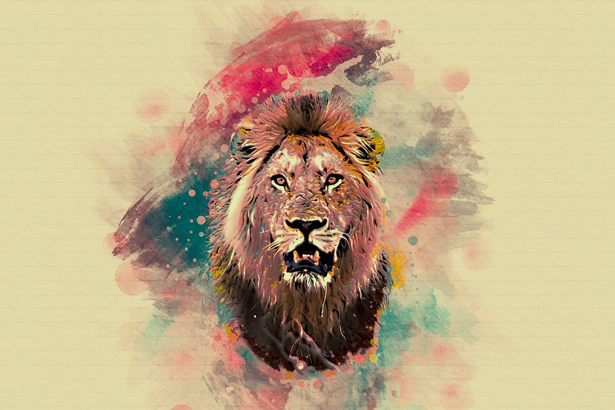 Pet Watercolor Art Plugin, an Action Add-On by MRI STUDIO (Photo 13 of 15)