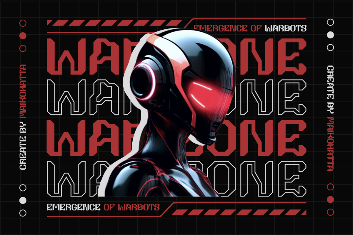 Voltrax - Modern Techno Font, a Sans Serif Font by MaikoHatta (Photo 2 of 8)