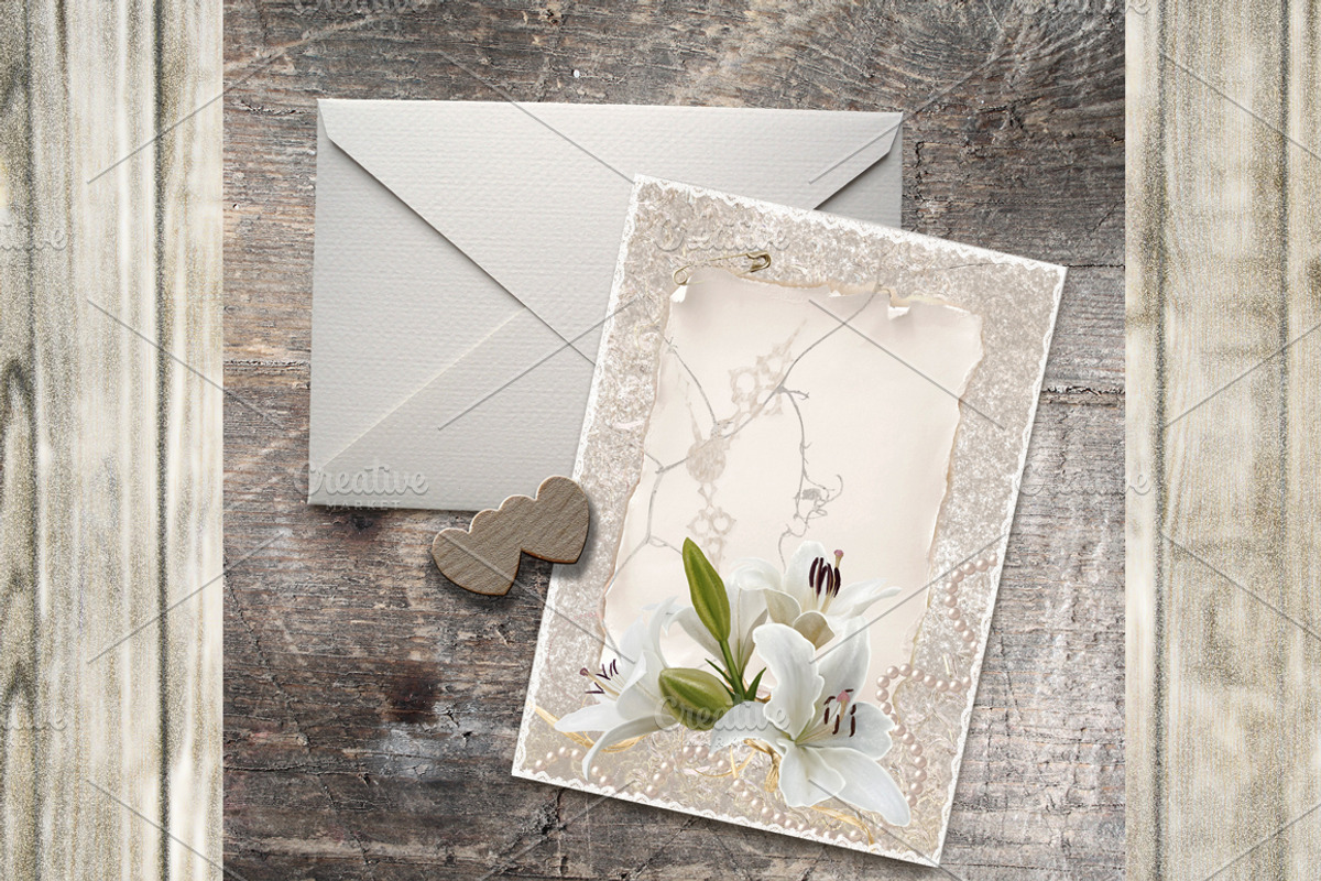 set of white lilies, an Illustration by SokolovaSv (Photo 4 of 4)