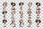 Nurse Clipart PNG Medical Girls Set, a Person Illustration by Nicolle's Colorful Art (Thumbnail 4 of 4)