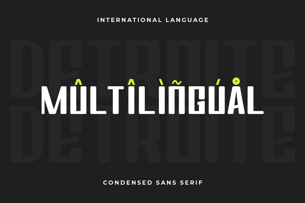 Detroite Display Typeface, a Sans Serif Font by Artiveko (Photo 6 of 6)