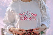 Coquette Bow Heart Love Valentine PN, an Illustration by designcity5 (Thumbnail 8 of 8)